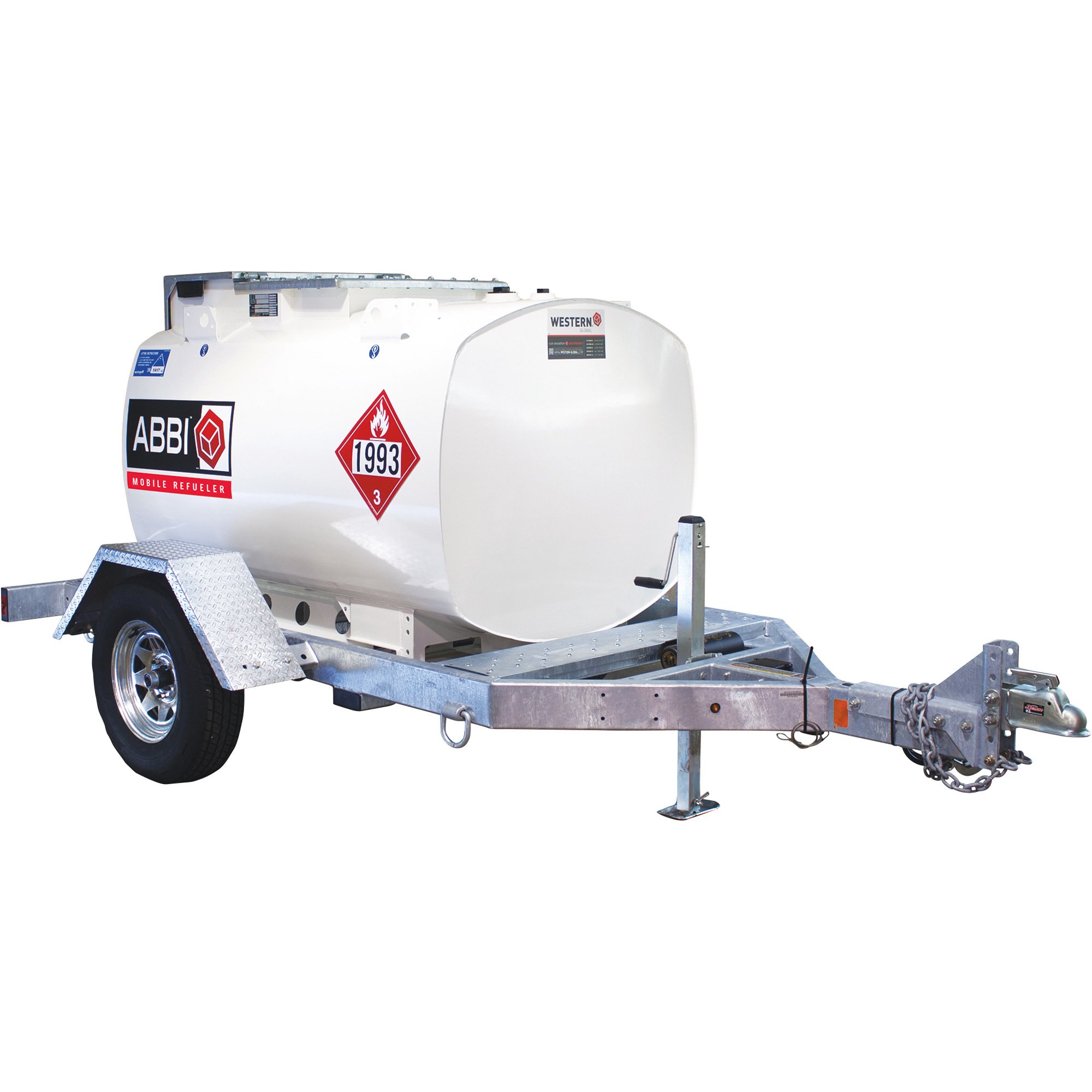 Western Global Abbi Portable Fuel Trailer — 260 Gallons, Model# H10ART-EB